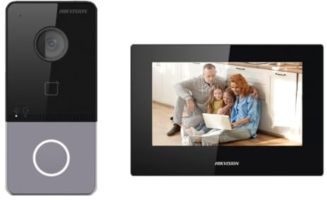 Kit de videoportero - Tecnología IP & WiFi - Incluye Placa y Monitor - Lector MF | PoE - Aplicación móvil P2P (activación Desde Placa) - Montaje en Superficie | IP65