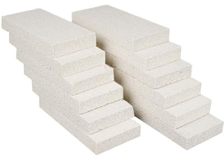12 stycken isolerande brandtegel för ugnar, ugnar, smed, eldstäder, smide 9 tum x 11,5 cm x 3,2 cm 2300F klassificerade isolerande eldtegelstenar