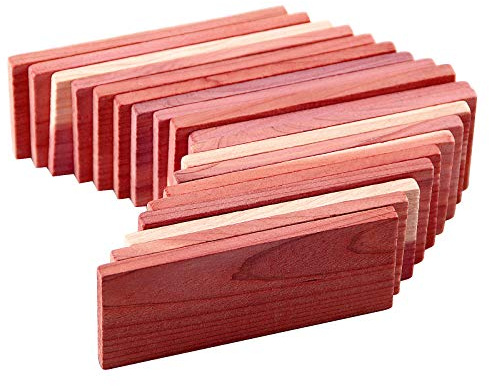 Cedar Space Cedar Blocks for Clothes Storage 100% Natural Aromatic Red Cedar Blocks Protection for Wardrobes Closets and Drawers