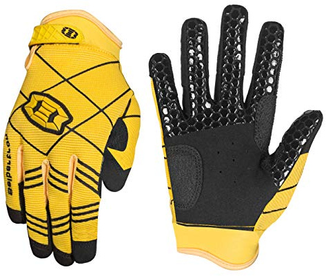 Seibertron B-A-R PRO 2.0 signatur baseball/softball strid handskar super grepp finger passform för vuxna Adult Size-Yellow Adult XXL