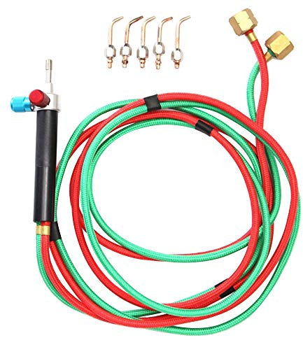 Chalumeau Micro Smith Torche Oxy Propane Jewelries Chalumeau Soudage W / 5 Bouts Pour Métal Or Argent