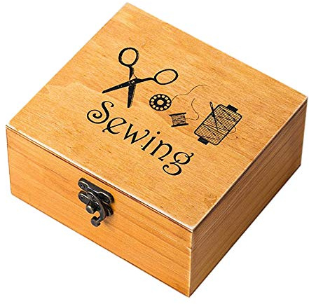 Nähkästchen aus Holz für Nähzubehör