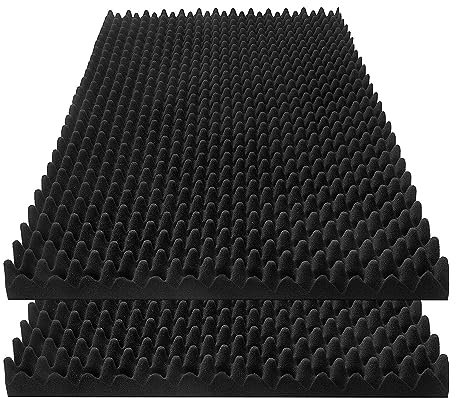 Micvtve 2 Pack Acoustic Foam Panels 48 X 24 X 2Inch For Home,Office, Recording Room, Studio