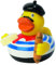 Frankreich Ente - CityDuck® Frankreich Quietscheente - Badeente - ca. 8 cm gross