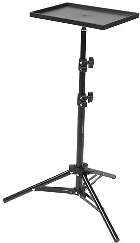 Toyvian Projector Tripod Stand Laptop Stand Portable Projector Laptop Stand Multifunctional DJ with Adjustable Height for Office, Studio, , Computer, Book