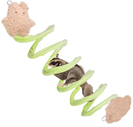Corde d'escalade pour Furet, Ligne Balançoire à Suspendre Cage en Velours Doux, Jouet Ressort pour Cochon d'Inde, Hamster, Furet, Perroquets, Petits Animaux de Compagnie