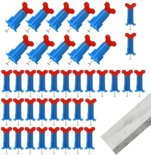 Kit di livellamento per piastrelle, strumento di livellamento per piastrelle, Strumenti riutilizzabili per la regolazione delle piastrelle del pavimento a parete, Set di composti livellanti pe