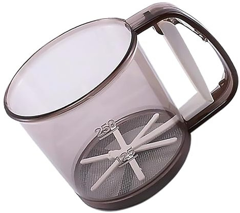TOPPERFUN 1 Pieza colador de harina tamizar tamices para Hornear Trigo cedazo Gluten Polvo Tamitas para la harina Gran de harina coladores de harina Acero Inoxidable Café