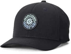 Rip Curl Pacific Rinse Flexfit KepsCurl Damer/Herrar - full-fitted cap basebollkeps Sluten på baksidan, med skärm Sommar-Vinter Vår Sommar Höst Vinter - One Size svart