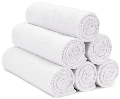 S&T INC. Microfiber Gym Towels, Yoga Towel for Home and Gym Bag, 16 Inch x 27 Inch, 6 Pack