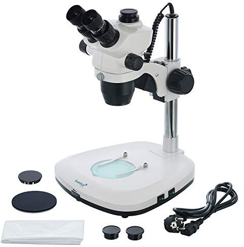 Levenhuk Zoom 1T Trinokulares Stereomikroskop mit 7x-45x Vergrößerung und Großem Arbeitsabstand von 23,5 cm