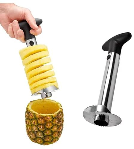 Cortador de piña, pelador, cortador de piña de acero inoxidable, mejorado, reforzado, hoja engrosada, nuevo product_type