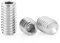 #10-32 tornillos de cabeza hexagonal de 1/2 pulgada, pernos de tornillo prisionero, tornillos de punta hexagonal interna de acero inoxidable 304 con llaves hexagonales, 50 unidades