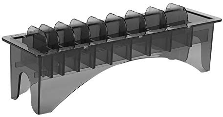 Organizador de Peine Guía para Cortapelos, Estuche de Almacenamiento de Plástico de 10 Rejillas, Contenedor de Peine Guía para Cortapelos, Mantiene Todo Tipo de Peines Límite en