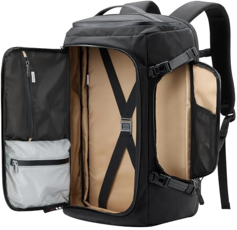 Inateck Lätt reseryggsäck handbagage flygplan utbyggbar 36–43 l | TSA vänlig stor kapacitet resa laptop ryggsäck män kvinnor för 16 tums bärbar dator, för affärer, resor weekendresa
