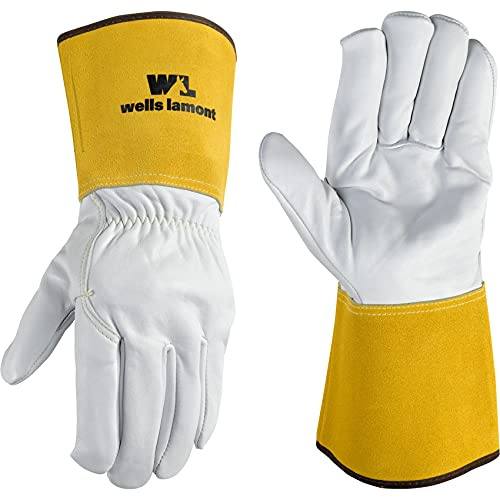 Wells Lamont TIG Welding Gloves, Pigskin Leather, Kevlar Stitching, Large