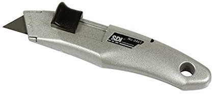 CUTTER TRINCETTO TAGLIERINO SICUREZZA LAMA RETRAIBILE RIENTRO AUTOMATICO +2 LAME