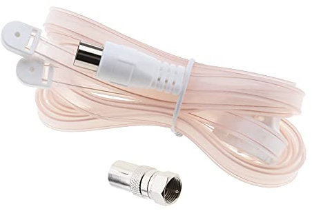 eMagTech Antenne FM Dipole Antenne Intérieure 75 ohms 1.6 m Câble d'extension pour Système de Musique Radio Intérieure Récepteur Stéréo AV Audio Compatible avec Yamaha Denon Onkyo