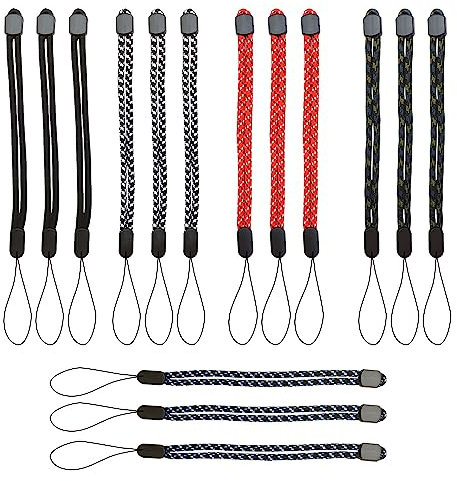 UMCHU 15 Piezas Cordón con Correa para muñeca,correas de muñeca de nailon ajustable,para teléfono móvil, Camara, llave, MP3, MP4(5 colores)