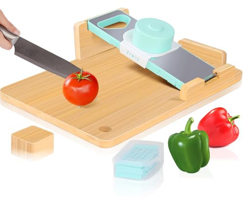 Tabla de cortar adaptativa fácil de usar con una sola mano, herramientas de cocina para discapacitados con topes de pan y picos de acero, fácil de limpiar para amputados, víctimas de accidentes