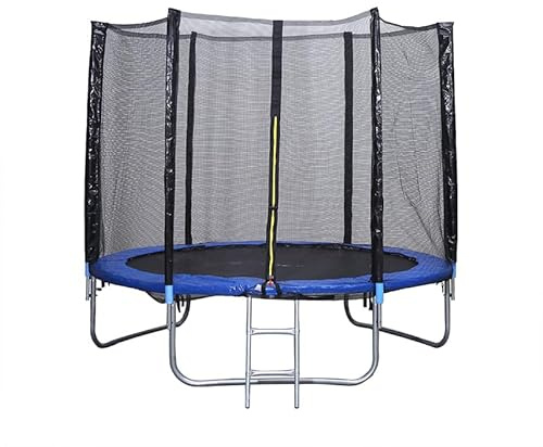 Cama Elástica Niños con Red de Protección, Cama Elástica Exterior/Interior, Antideslizante, Colchoneta Jardín para Juegos al Aire Libre, Cama Elástica/Trampolín 140 cm
