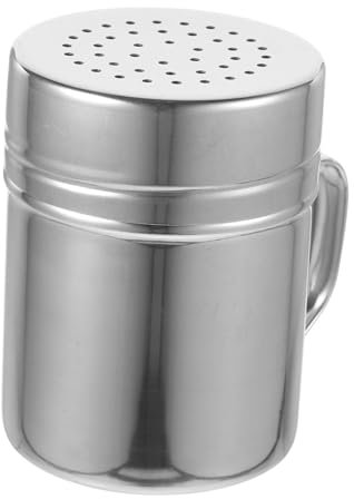 POPETPOP Barattolo per Condimenti Acciaio Inossidabile con Shaker per Polvere Precisione per Uso Media Resistente