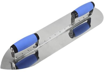 Colcolo Llana de acabado para enlucido Llana de doble mango para mampostería para lechado Flotador, 20in Round Pointed