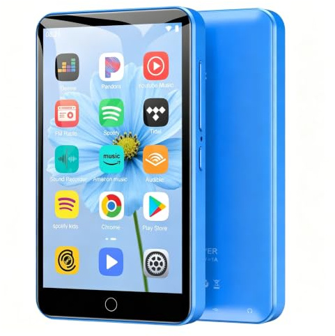 Reproductor MP3 Diofox 80GB con Bluetooth y WiFi, Pantalla táctil de 4.0 Pulgadas, 1080P, 2000mAh, Reproductor MP3 MP4 Android, Spotify, Amazon Music, Deezer, Play Store, Reproductor de música HiFi