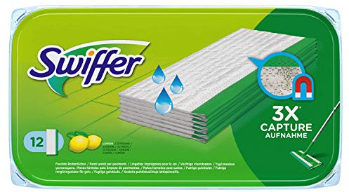 Swiffer Set de 12 Lingettes Humides pour Balai