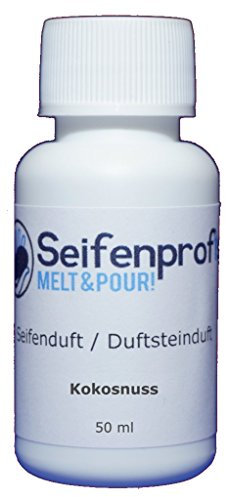 Seifenprofis 50 ml Seifenduft (Kokosnuss) Duftöl zur Seifenherstellung 100% vegan biologisch Badebomben Kerzenduft Raumduft Seifengießen