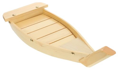 Traditioneller Dekorativer Teller Aus Holz Im Japanischen Stil Für Sushi-boote Für Zuhause Oder Das Restaurant