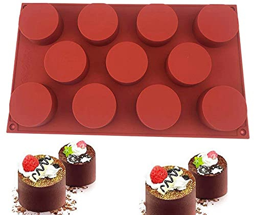 Silicone 11/8/6 Cavity Cylinder Shape Cake Mold For Baking Dessert Ice-Creams Mousse Mould Fondant Decorating Tools (11 Cavity)