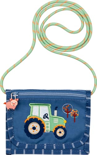 Brustbeutel Traktor - Wenn ich mal groß bin | Schlüsseltasche für Kinder | Taschengeldbeutel | Geschenk zum Schuleingang | kleine Traktor Fans | Fahrkartentasche für Jungs