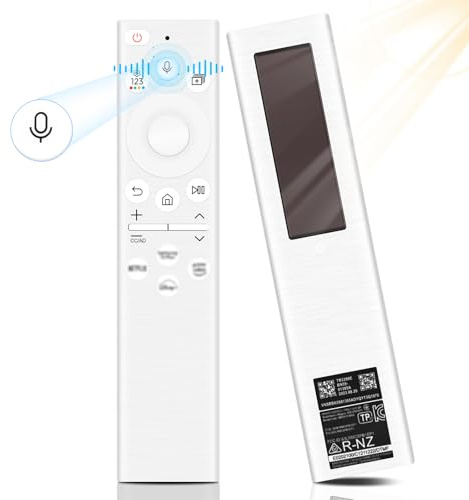 BN59-01385A Telecomando Solar Voice per Samsung Smart TV, telecomando universale, telecomando vocale sostitutivo con USB Type-C, compatibile con telecomando Samsung Smart TV - Bianco