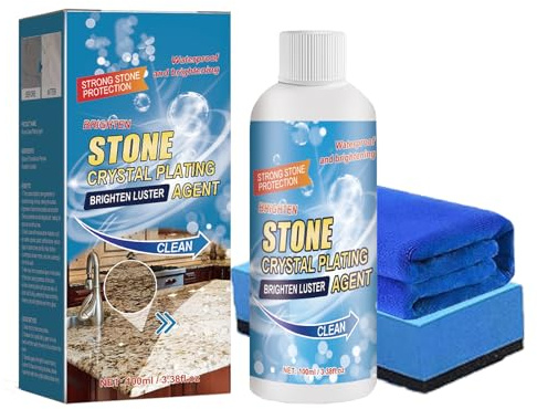Limpiador de encimeras de granito, limpiador de granito y mármol, abrillantador de piedra y cristalizado (1Pcs)