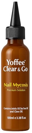 Yoffee Clear&Go Nails – Solution Nettoyante et Préventive Antifongique pour les Ongles Aide à Nettoyer et à Protéger les Ongles Touchés par les Champignons Restaure l’Apparence Saine des Ongles 100ml