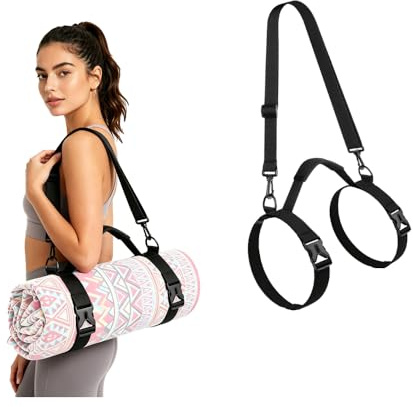 Oaygat Yoga Mat Straps for Carrying Portable Yoga Mat Strap Mats Sling Picnic Blanket Strap Adjustable Loops for Multipurpose Lightweight (Mats Not Included)