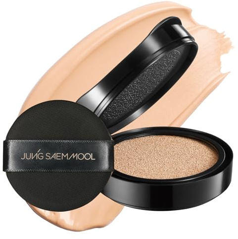 JUNG SAEM MOOL [JUNGSAEMMOOL OFFICIAL] Essential Skin Nuder Cushion (Pink Light) | Refill | Natural Finish | Buildable Coverage | Makeup Artist Brand, [Refill Only] 05 Pink Light