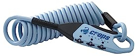 CROPS Q5-COCON Compact Bike Lock Cable, 6 ft,Blue – Resettable 3-Digit Combination, Compact & Portable