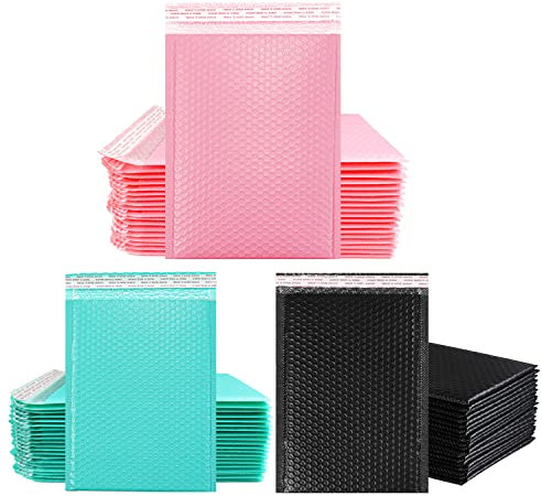 Goomp Luftpolster Versandtaschen,60 Stück 3 Größen Luftpolsterumschläge Gepolstert Umschläge Versandtaschen mit Selbstversiegelung Posttaschen für Verpackung Versand