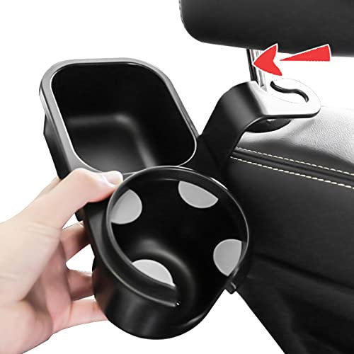 MUMIAO Cup Holder for Car Backseat - Backseat Organizer with Cup Holders | Dual Cup & Food Holder Storage Organizer for Kids, Car Travel Accessories