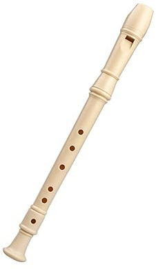 skola blockflöjt 6 Hål & 8 Hål Blockflöjt ABS Sopran Blockflöjt Klarinett Nybörjarflöjt Descant Blockflöjt Träblås (Color : 6hole)