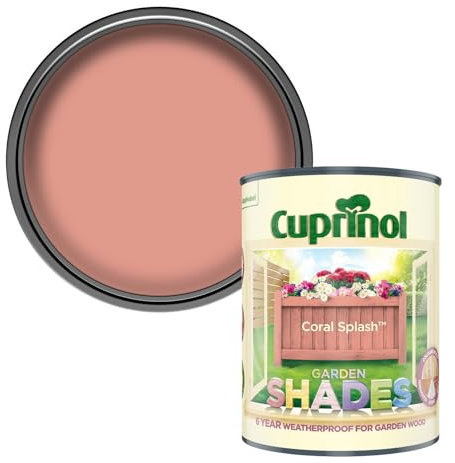Cuprinol Garden Shades Wood Paint - Coral Splash - 1L
