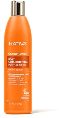 KATIVA Post-Glättung Conditioner Keraliss Complex 355 ml | Entwirrt, Versiegelt & Hilft die Glättung länger zu bewahren | Anti-Frizz & Feuchtigkeit