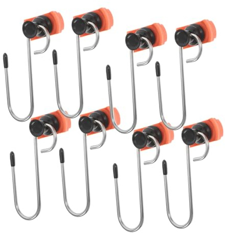 OKUMEYR 8-Pack Airline Track Hooks S Hook Single Fitting Tie Down Anchor for Rail Cargo Accessories