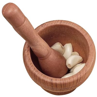 Set di mortai e pestelli, macinaspezie manuale, tritatutto per erbe e aglio, macina spezie e pepe, tritatutto compatto a mano, tritatutto per