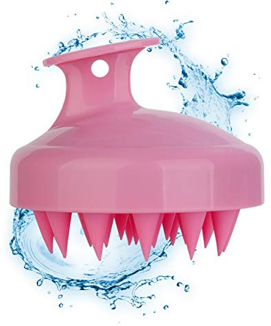 Clean Spazzola Morbido Massaggio Del Cuoio Capelluto Pettine Dei Capelli Shampoo Pennello In Silicone Per Uomini Donne Rosa