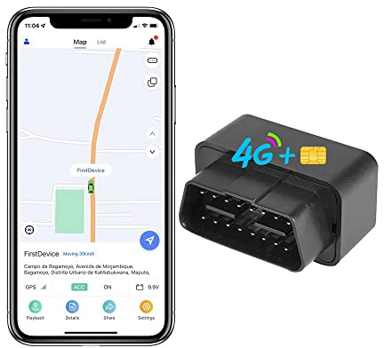 Present sim kort 3 månader,4G LTE OBD GPS spårare För vagnar Fordon Bil Lastbilar,iOS Andriod, Stöldskyddslarm, rutthistorik, Reselarm, vibrationslarm (4G OBD GPS spårare+SIM kort 1år)