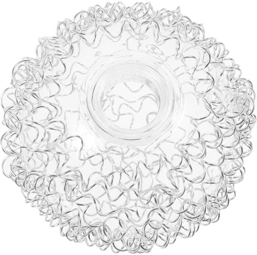 Kichvoe Pantalla De Lámpara De Vidrio Globo 3.15 Pulgadas Con Alambre De Aluminio Para Lámparas Colgantes De Techo Y De Mesa Fácil Instalación Y Diseño Funcional