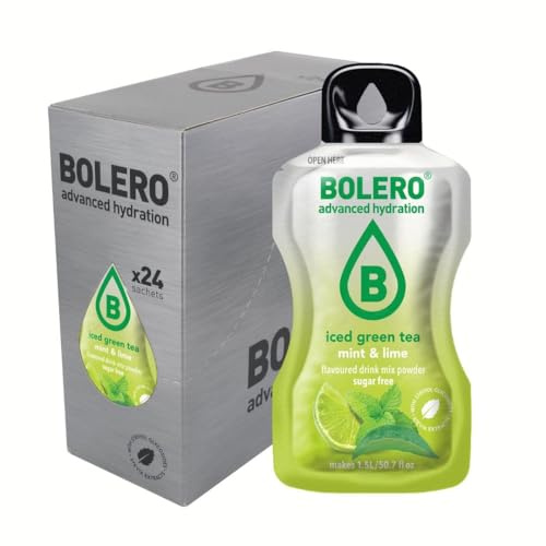 Bolero Iced Green Tea (24x8g) Menta y lima - Intra y Post-Entrenamiento - Intra-Entrenamiento